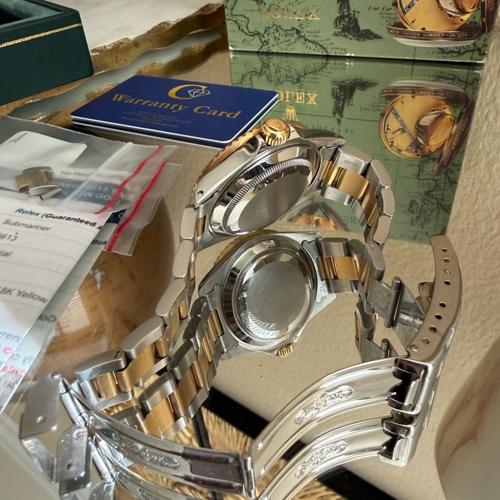 Rolex Submariner Two-Tone Blue and Gold Watch sold ♥️ - Picture 15 of 16